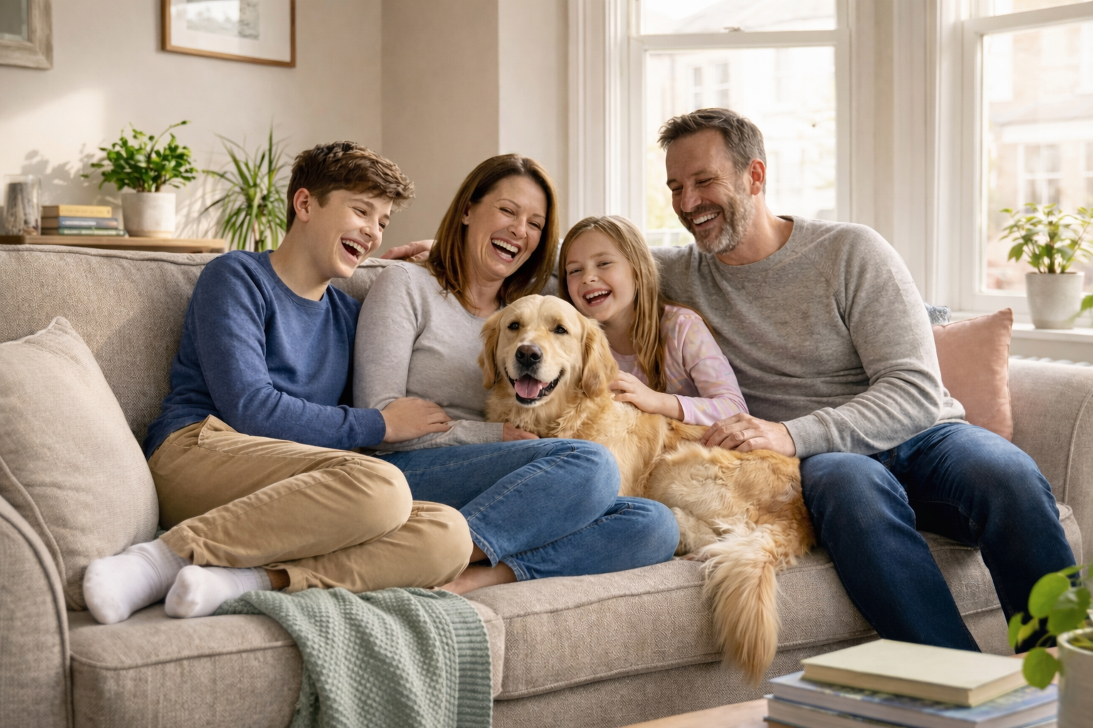 famiglia felice per home page